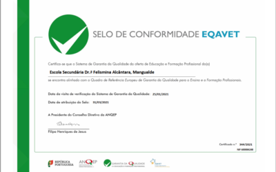 Reconhecimento da Qualidade EQAVET