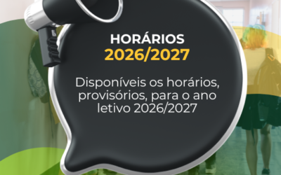 Horários das turmas 2026/2027