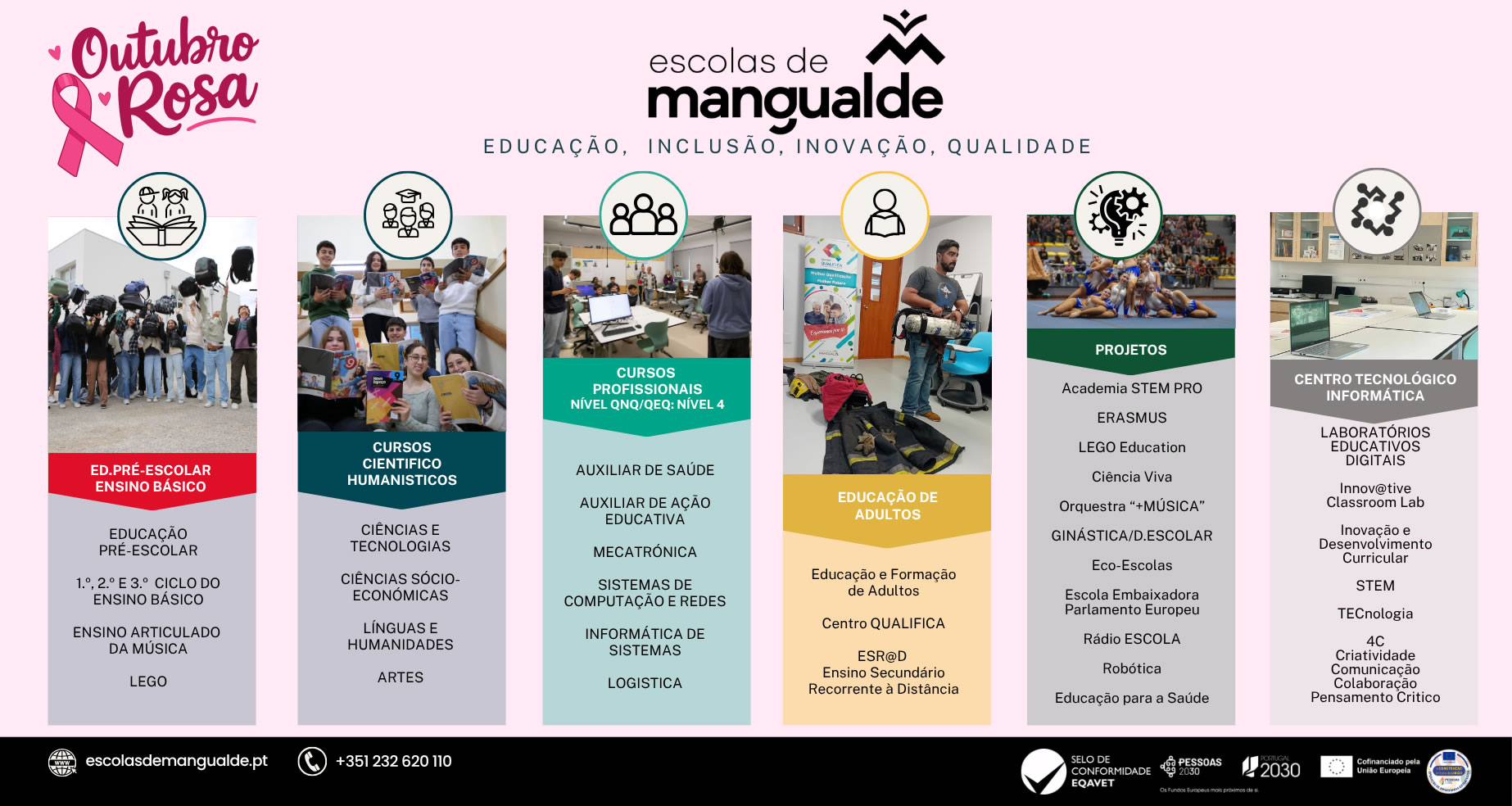 Logotipo das Escolas de Mangualde